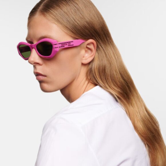 NEW DIOR DIORSIGNATURE B1U 73C PINK WOMEN SUNGLASSES DIOR - Picture 10 of 15